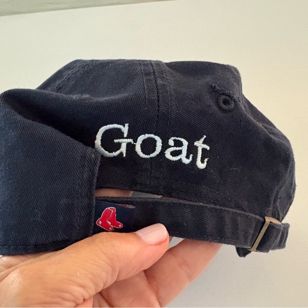 Boston Red Sox Navy Cap with embroidered Logo Greatest of all time adjustable